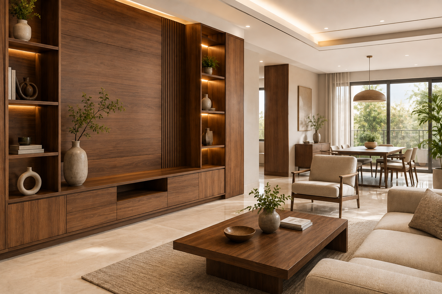 Custom furniture and sofa set by WoodKarigari